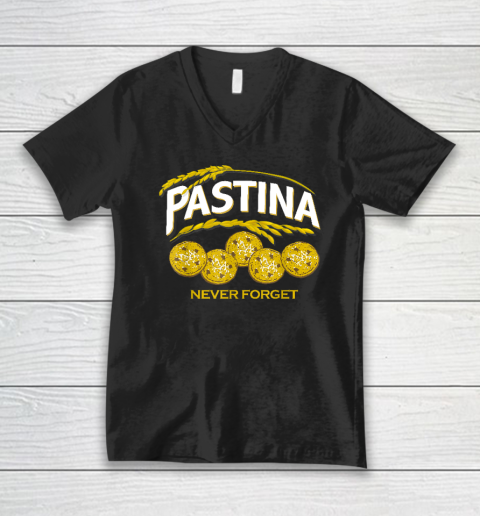Pastina Never Forget Funny Food Lover V-Neck T-Shirt