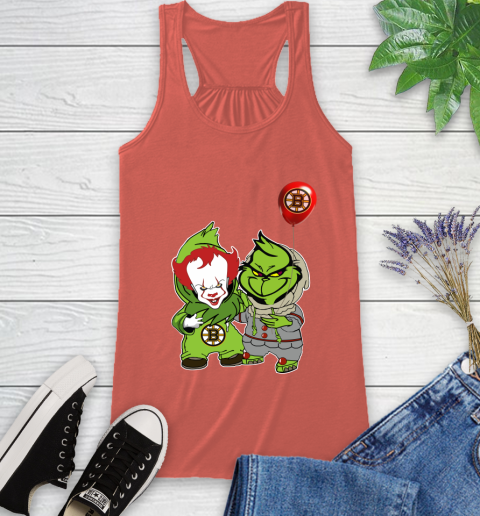 Boston Bruins Baby Pennywise Grinch Christmas Nhl Hockey T Shirt