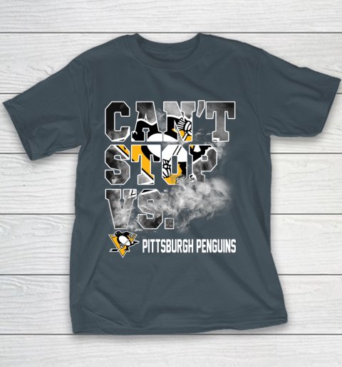 NHL Pittsburgh Penguins Hockey Can't Stop Vs Youth T-Shirt 5