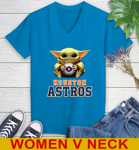 MLB Baseball Houston Astros Star Wars Baby Yoda Shirt 84