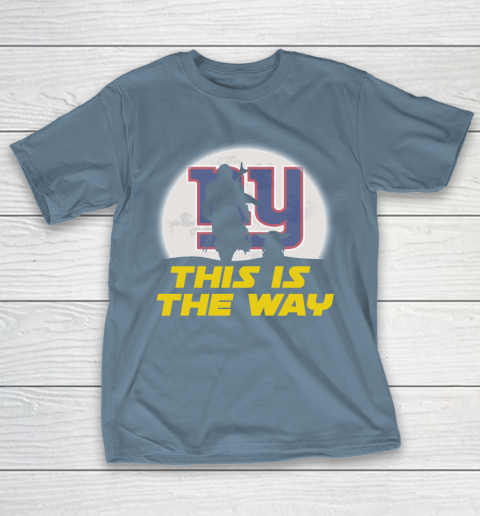 New York Giants NFL Football Star Wars Yoda And Mandalorian This Is The Way T-Shirt 6
