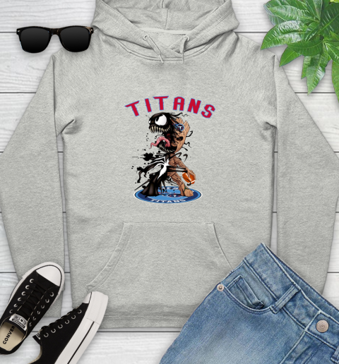 NFL Tennessee Titans Football Venom Groot Guardians Of The Galaxy Youth Hoodie