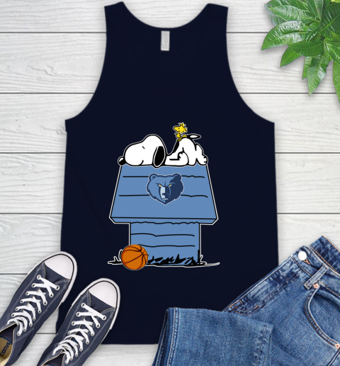 Memphis Grizzlies NBA Basketball Snoopy Woodstock The Peanuts Movie Tank Top 3
