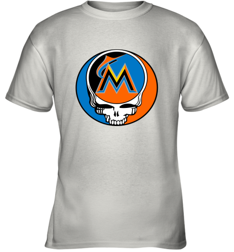 Miami Marlins The Grateful Dead Baseball MLB Mashup Youth T-Shirt