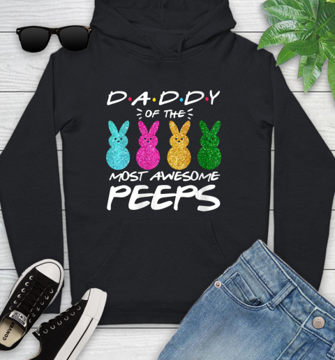 Nurse Shirt Womens Colorful Bunny Easter day Daddy of the most awesome peeps T Shirt Youth Hoodie