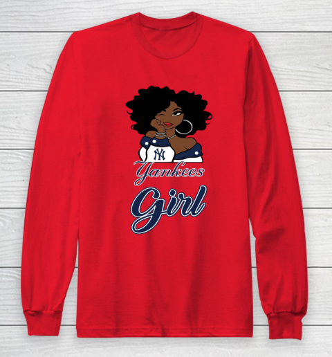 New York Yankeess Girl MLB Long Sleeve T-Shirt 10