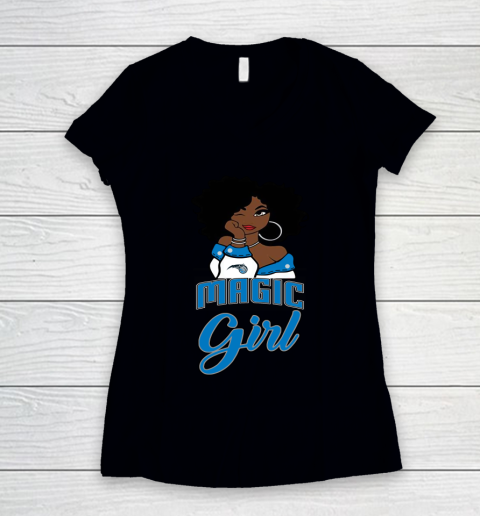 Orlando Magic Girl NBA Women's V-Neck T-Shirt