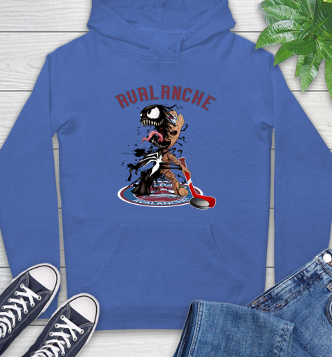 NHL Colorado Avalanche Hockey Venom Groot Guardians Of The Galaxy Hoodie 9