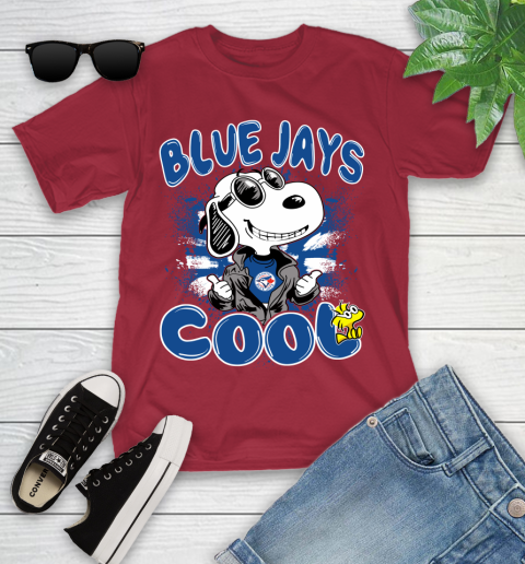 MLB Baseball Toronto Blue Jays Cool Snoopy Shirt Youth T-Shirt 12