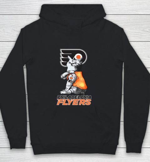 NHL My Cat Loves Philadelphia Flyers Hockey Youth Hoodie