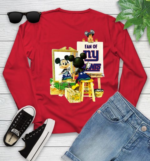 NFL Football New York Giants Mickey Drawing Shirt 122