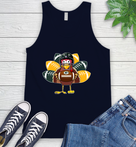 Green Bay Packers Turkey Thanksgiving Day Tank Top 3