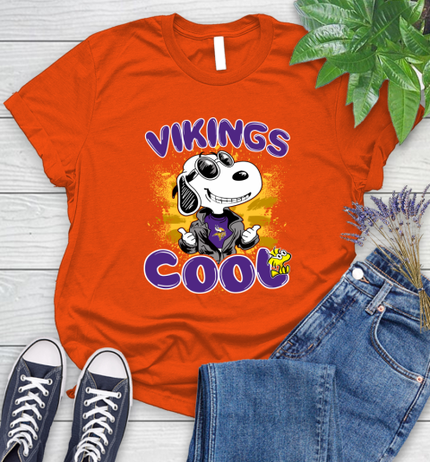 NFL Football Minnesota Vikings Cool Snoopy Shirt Women's T-Shirt 3