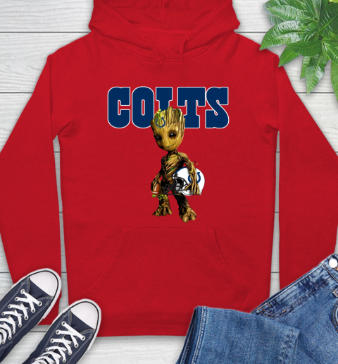 Indianapolis Colts NFL Football Groot Marvel Guardians Of The Galaxy Hoodie 10