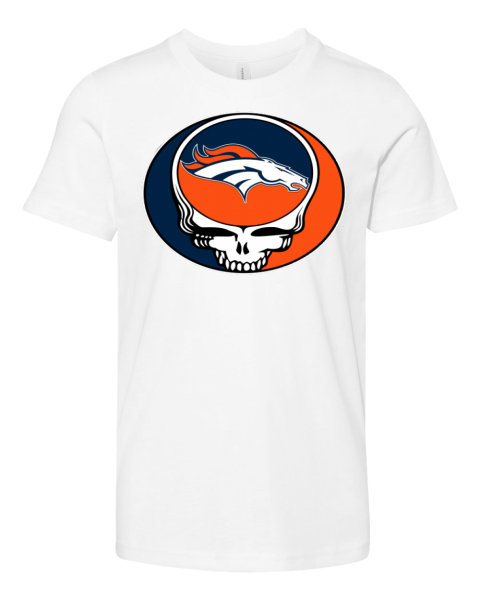 Denver Broncos Skull Premium Youth T-shirt