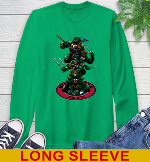 NHL Hockey Winnipeg Jets Teenage Mutant Ninja Turtles Shirt Long Sleeve T-Shirt 7
