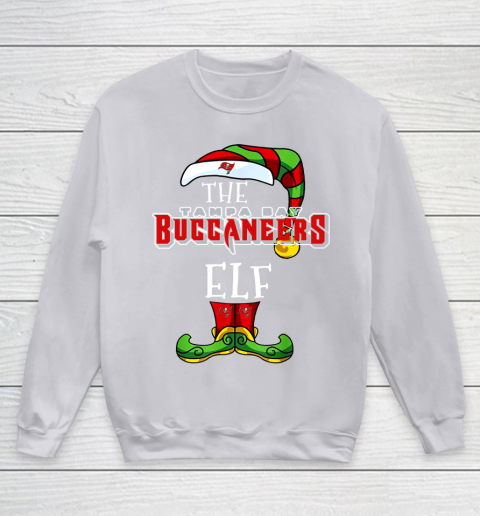 Tampa Bay Buccaneers Christmas ELF Funny NFL Youth Sweatshirt 3