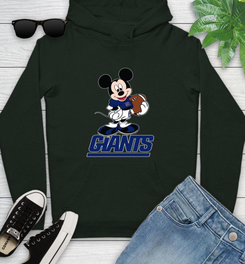 NFL Football New York Giants Cheerful Mickey Mouse Shirt Youth Hoodie 12
