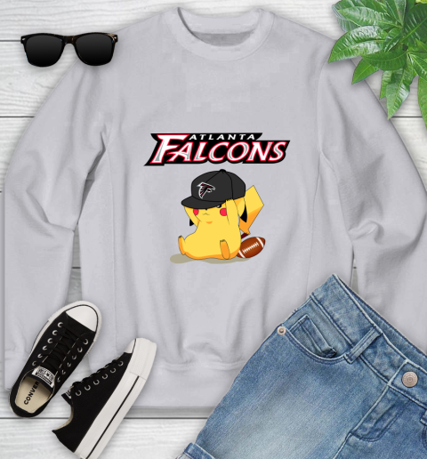 NFL Pikachu Football Sports Atlanta Falcons Youth Sweatshirt 4