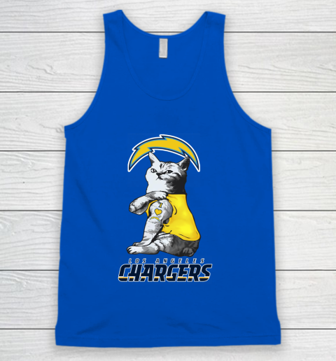 NFL Football My Cat Loves Los Angeles Chargers Tank Top 4