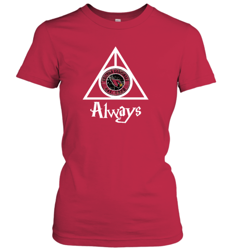 3ad3 always love the arizona cardinals x harry potter mashup ladies t shirt 20 front red