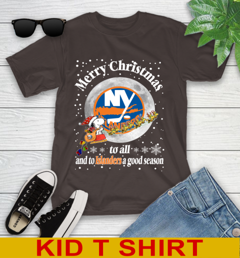 New York Islanders Merry Christmas To All And To Islanders A Good Season NHL Hockey Sports Youth T-Shirt 6