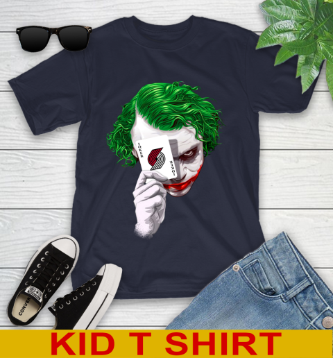 Portland Trail Blazers NBA Basketball Joker Card Shirt Youth T-Shirt 2
