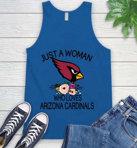 NFL Just A Woman Who Loves Arizona Cardinals Football Sports Tank Top 3