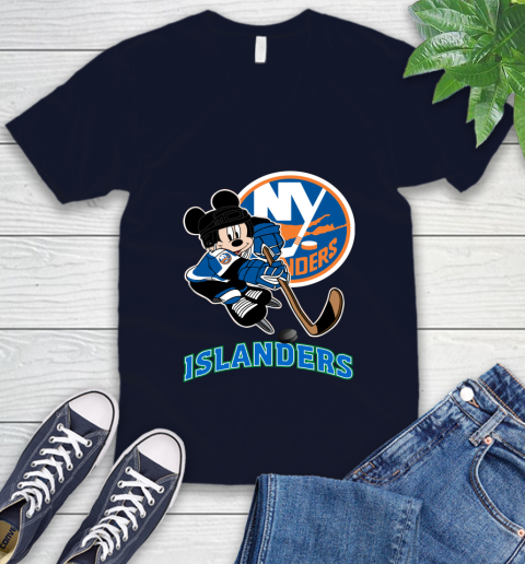 NHL New York Rangers Mickey Mouse Disney Hockey T Shirt Long