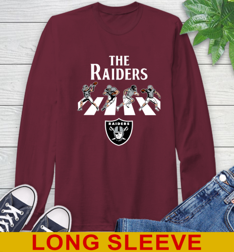 NFL Football Oakland Raiders The Beatles Rock Band Shirt Long Sleeve T-Shirt 7