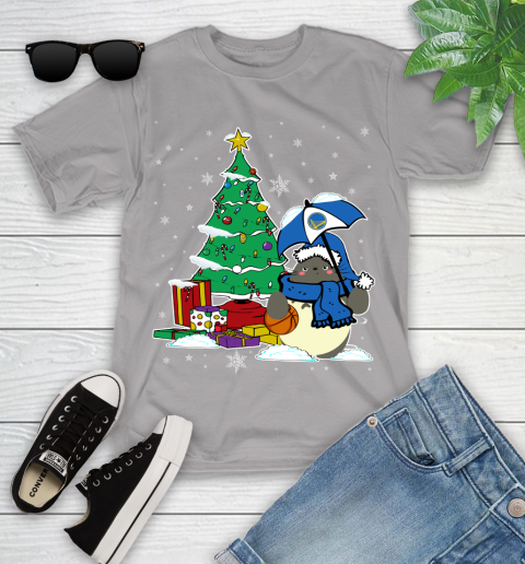 Golden State Warriors NBA Basketball Cute Tonari No Totoro Christmas Sports Youth T-Shirt 4