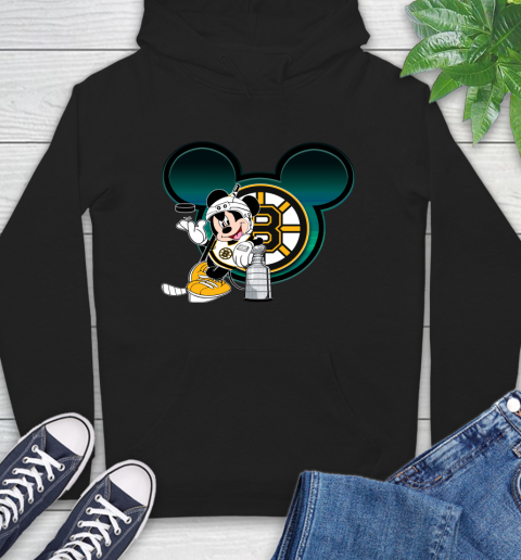 NHL Boston Bruins Stanley Cup Mickey Mouse Disney Hockey T Shirt Hoodie 2