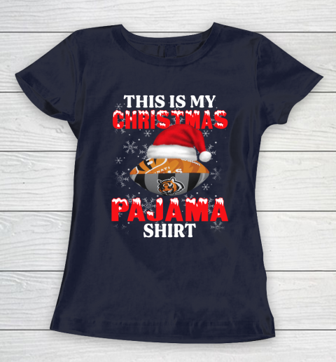 Cincinnati Bengals This Is My Christmas Pajama Shirt NFL Women's T-Shirt 2