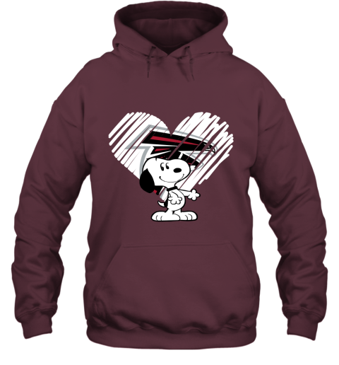 jwvk a happy christmas with atlanta falcons snoopy hoodie 23 front maroon