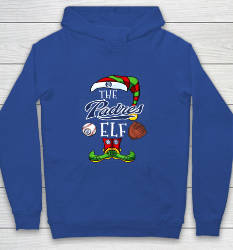 San Diego Padres Christmas ELF Funny MLB Youth Hoodie 6