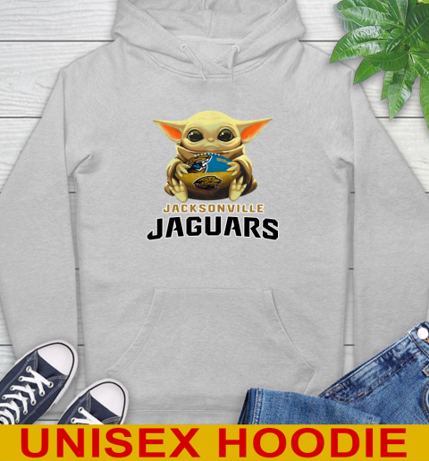 NFL Football Jacksonville Jaguars Baby Yoda Star Wars Shirt Hoodie 6