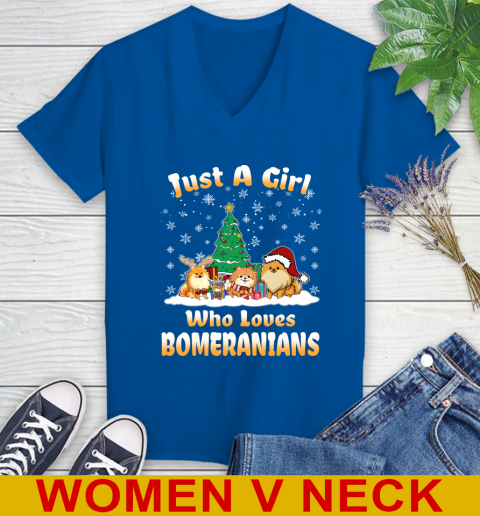 Christmas Just a girl who love pomeranians dog pet lover 81