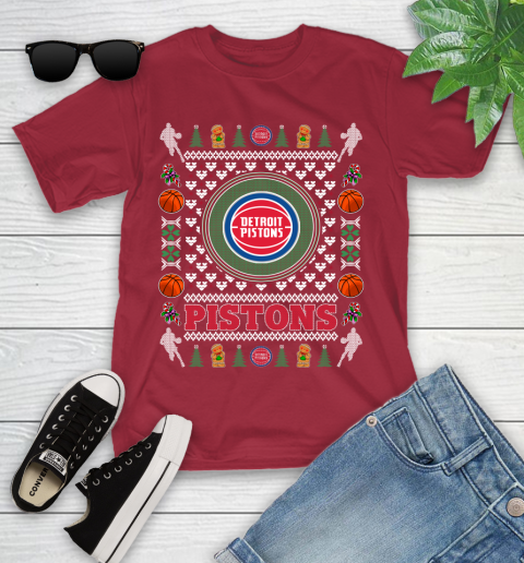 Detroit Pistons Merry Christmas NBA Basketball Loyal Fan Ugly Shirt 113