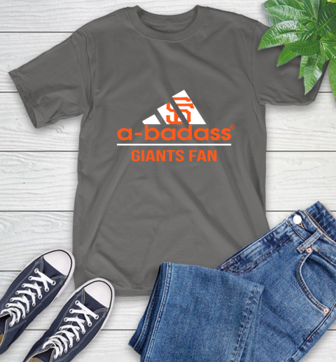 MLB A Badass San Francisco Giants Fan Adidas Baseball Sports T-Shirt 10