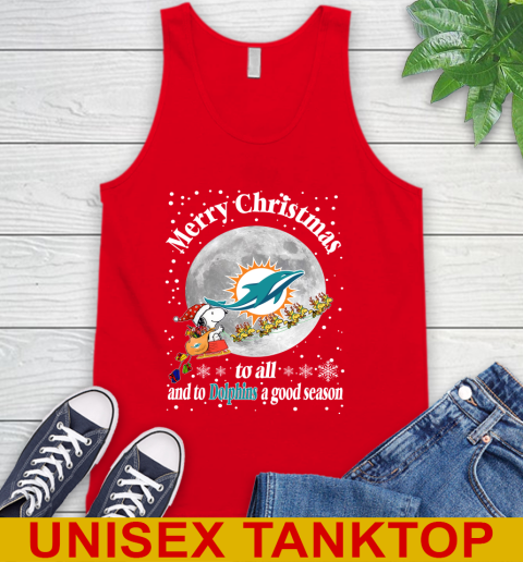 Miami Dolphins Merry Christmas To All And To Dolphins A Good Season NFL Football Sports Tank Top 5