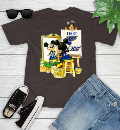 NHL Hockey St.Louis Blues Mickey Drawing Shirt 99