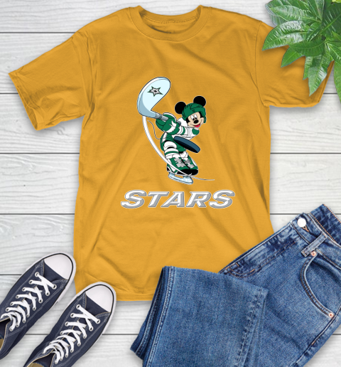NHL Hockey Dallas Stars Cheerful Mickey Mouse Shirt T-Shirt 3