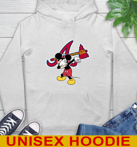 Atlanta Braves MLB Baseball Dabbing Mickey Disney Sports Hoodie