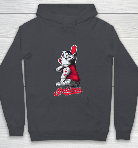 MLB Baseball My Cat Loves Cleveland Indians Youth Hoodie 5