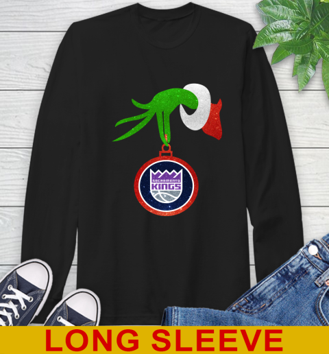 Sacramento Kings Grinch Merry Christmas NBA Basketball Long Sleeve T-Shirt 2