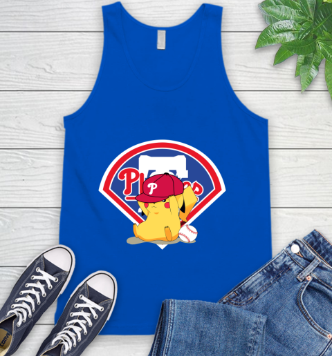 MLB Pikachu Baseball Sports Philadelphia Phillies Tank Top 5