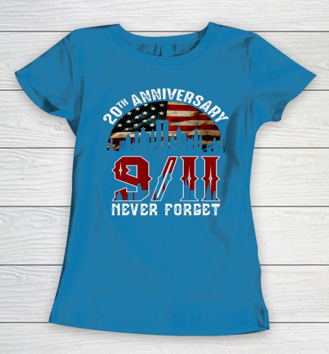 Never Forget 9 11 20th Anniversary Patriot Day 2021 Women's T-Shirt 6