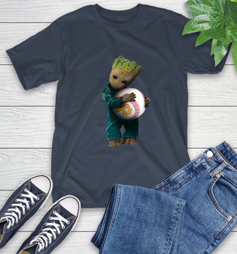 MLB Groot Guardians Of The Galaxy Baseball Sports Pittsburgh Pirates T-Shirt 4