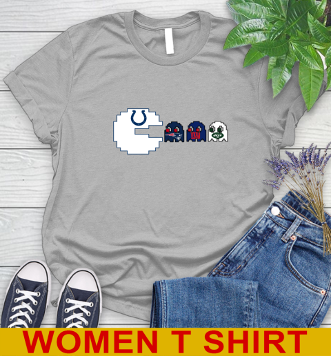 Indianapolis Colts NFL Football Pac Man Champion Women's T-Shirt 5