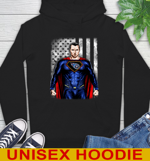 NFL Football Tennessee Titans Superman DC Shirt Hoodie